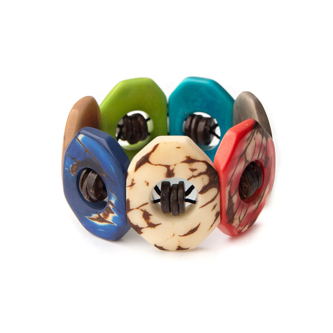 Blossom Tagua & Coconut Bracelet