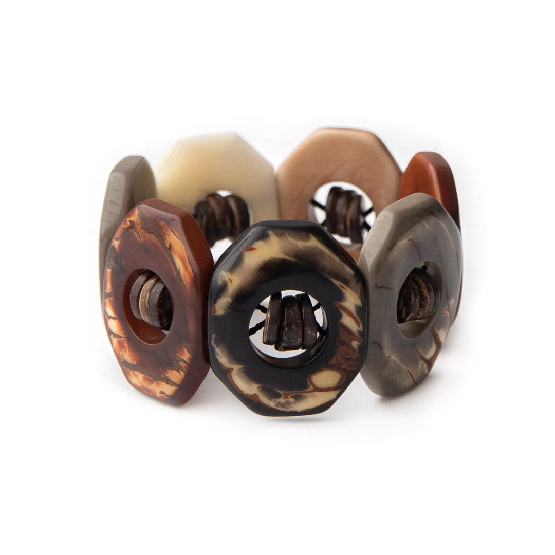 Blossom Tagua & Coconut Bracelet