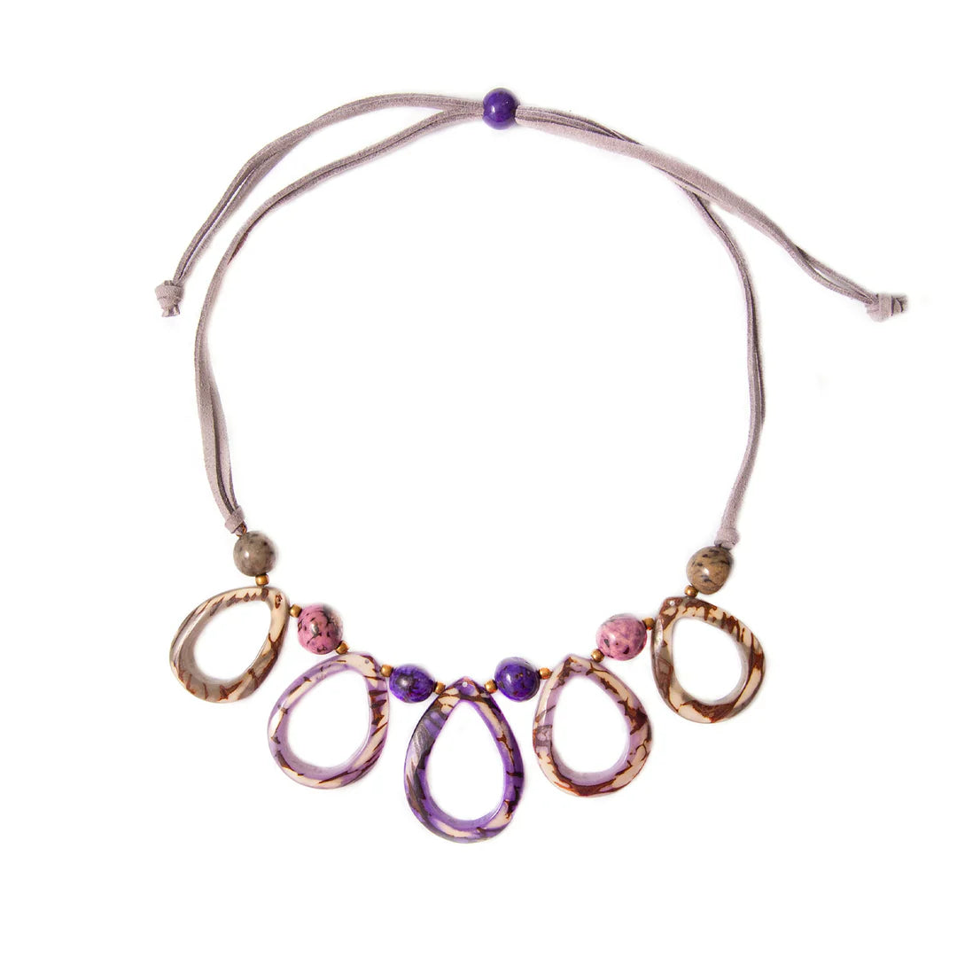 Dewdrop Tagua & Bombona Necklace