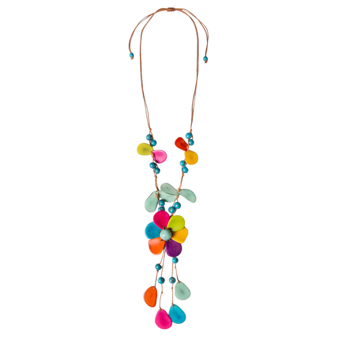 Flora Tagua & Acai Necklace