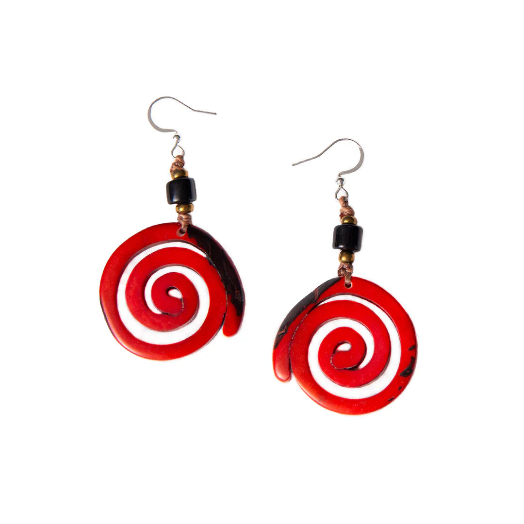 Arrondi Tagua Earrings