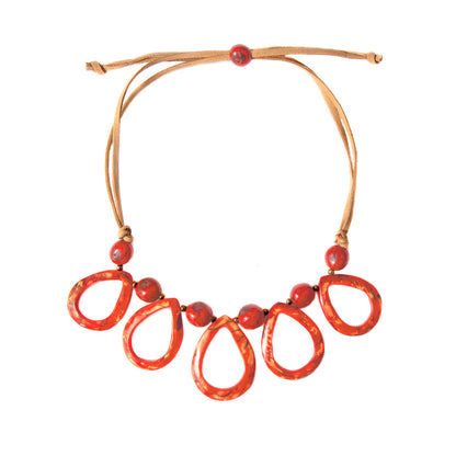 Dewdrop Tagua &amp; Bombona Necklace