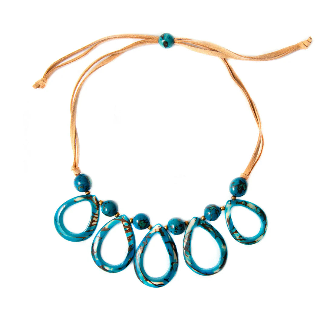 Dewdrop Tagua &amp; Bombona Necklace