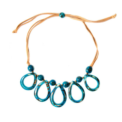 Dewdrop Tagua &amp; Bombona Necklace