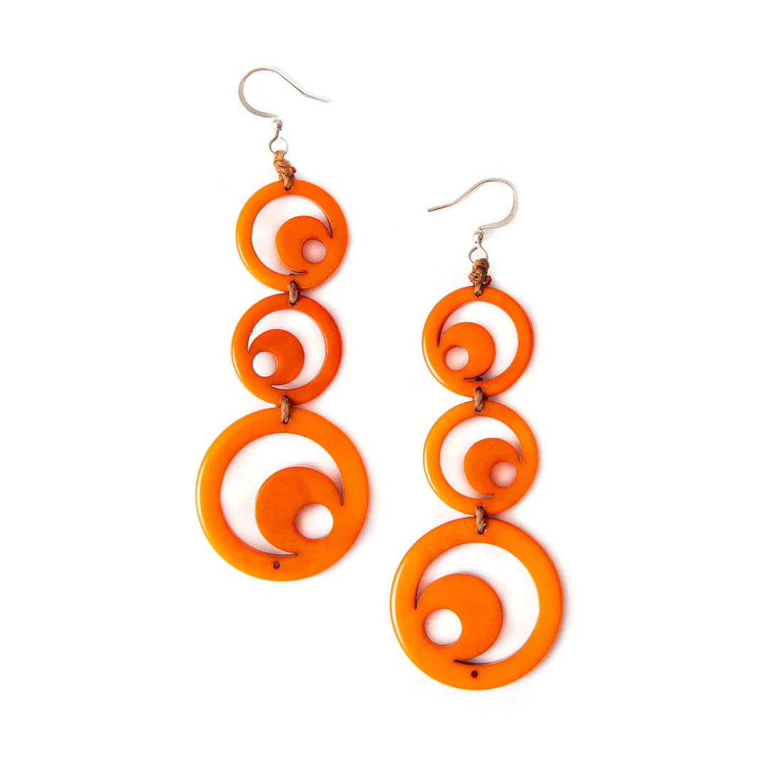 Luna Tagua Earrings