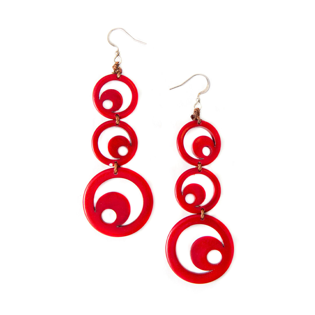 Luna Tagua Earrings