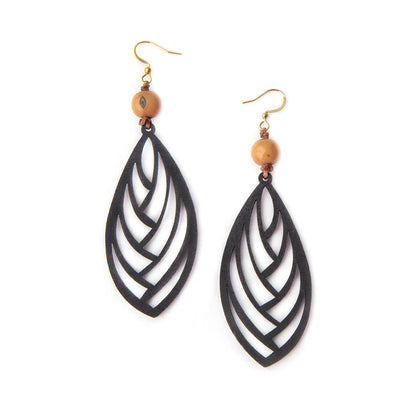Mazu Acai &amp; Wood Earrings