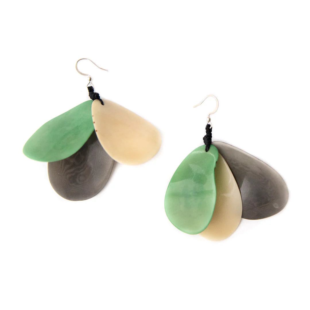 Petal Tagua Earrings