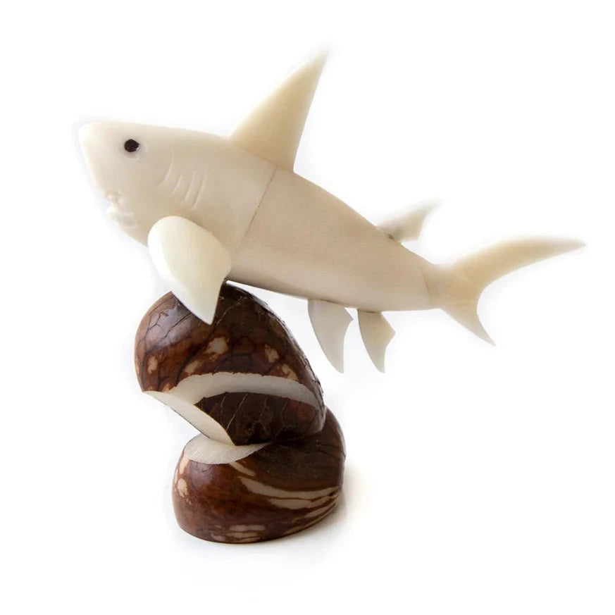 Shark Tagua Figurine