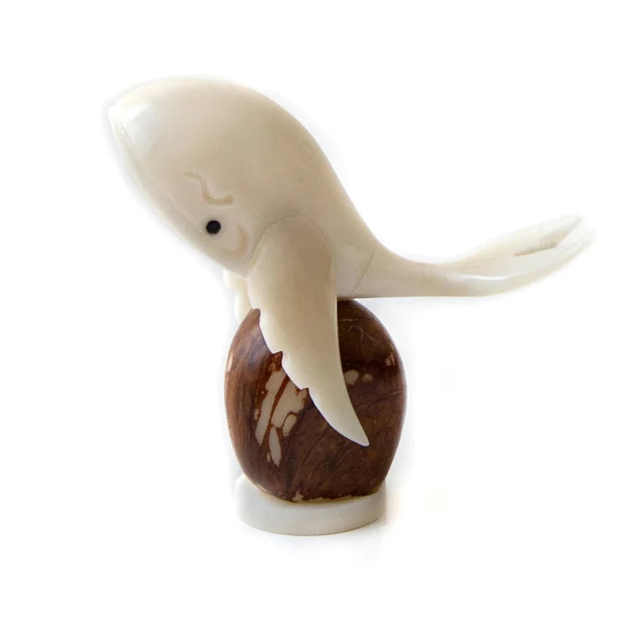 Whale Tagua Figurine