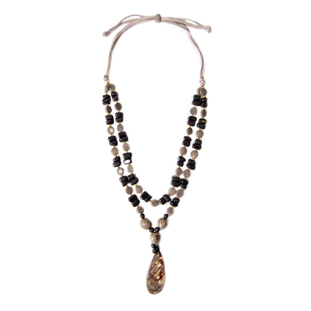 Sabina Tagua &amp; Bombona Necklace