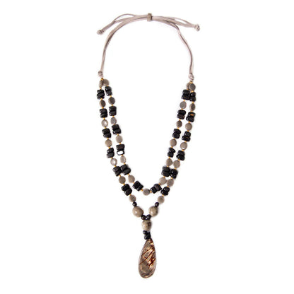 Sabina Tagua &amp; Bombona Necklace