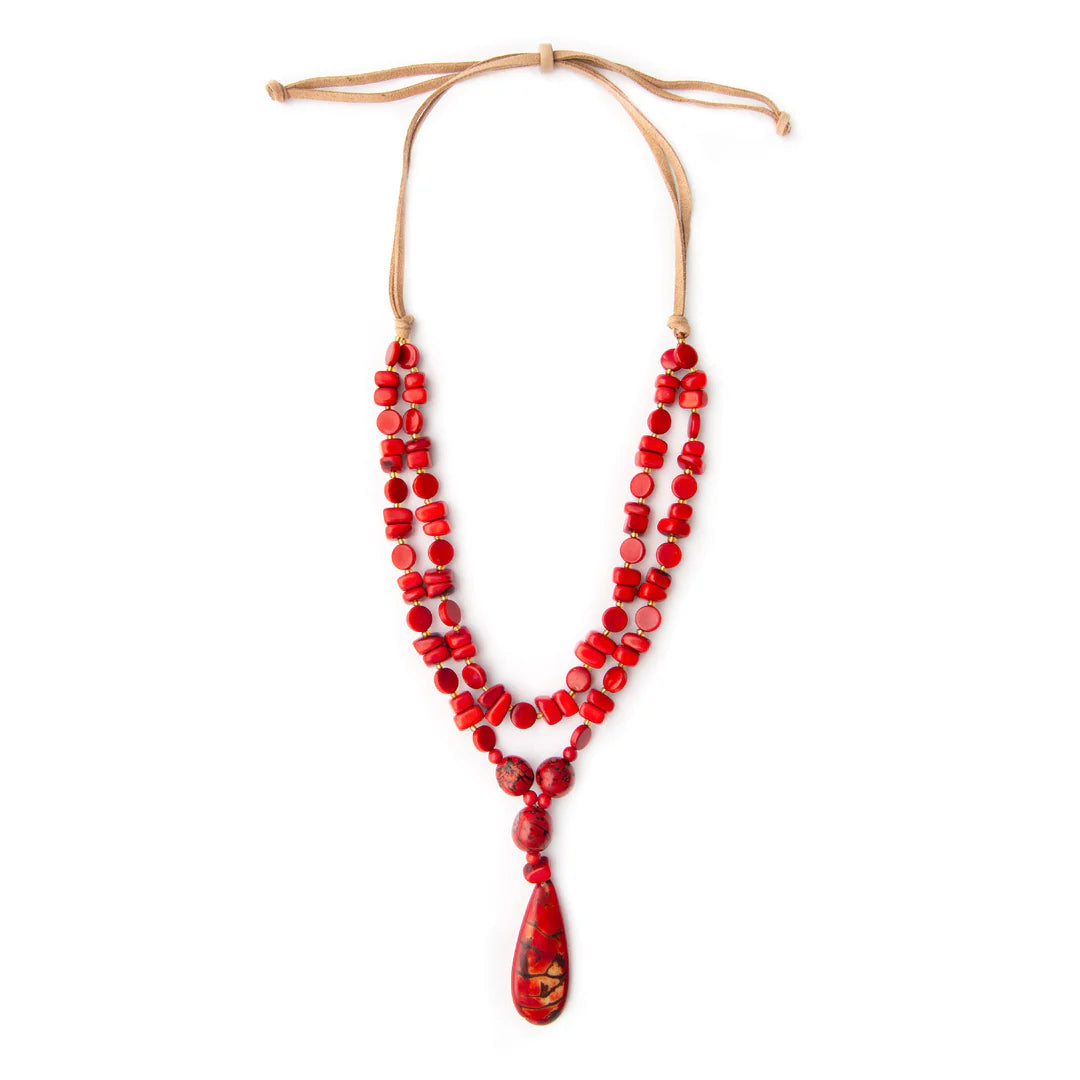Sabina Tagua &amp; Bombona Necklace