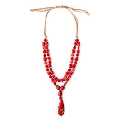 Sabina Tagua &amp; Bombona Necklace