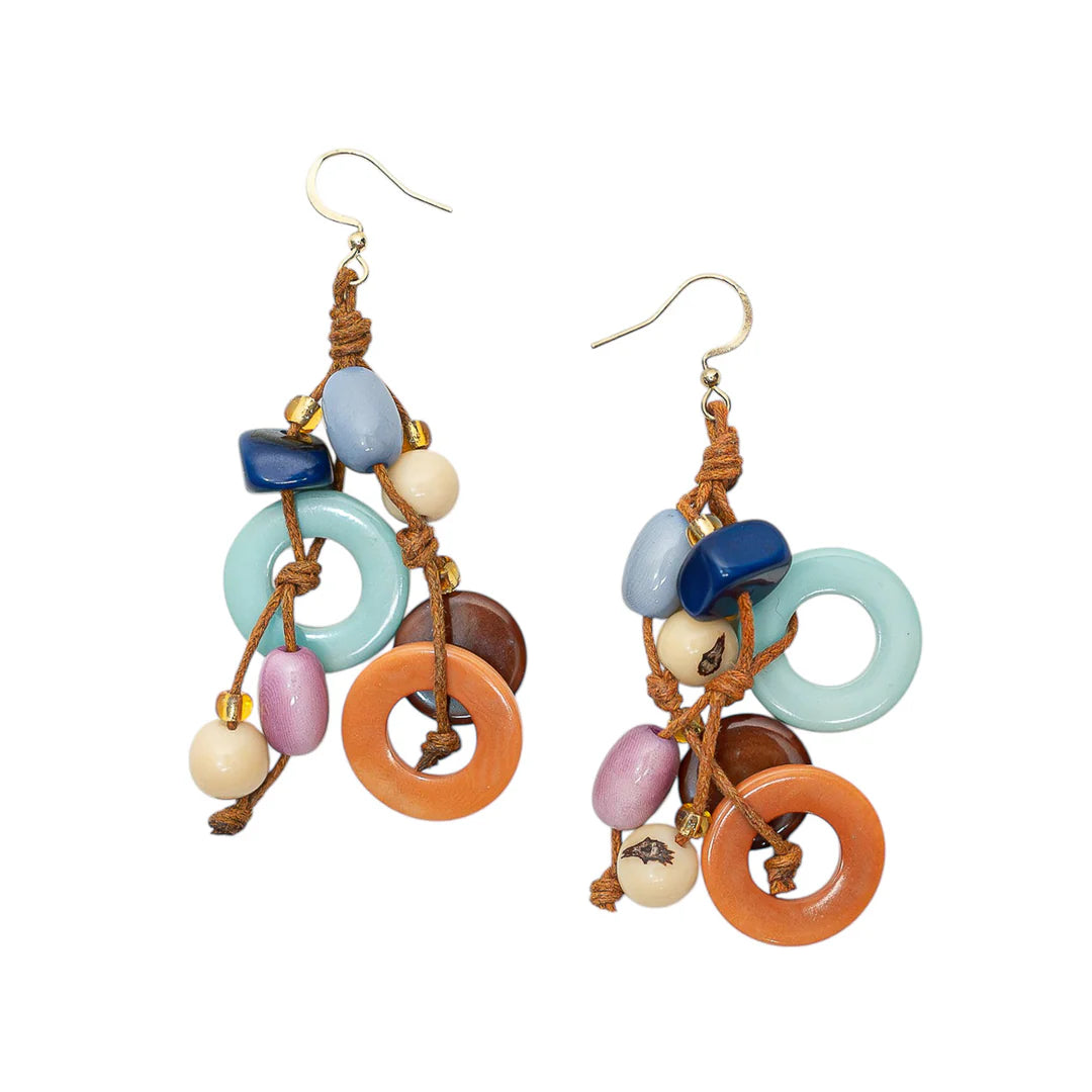 Siren Tagua &amp; Acai Earrings