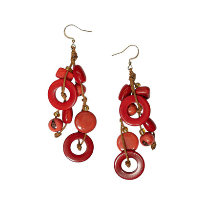 Siren Tagua &amp; Acai Earrings