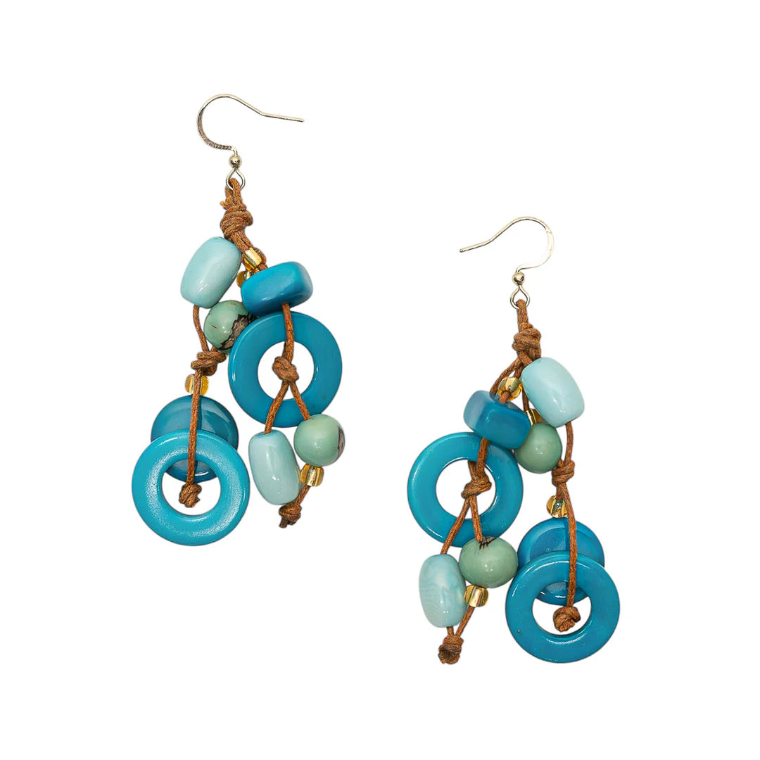 Siren Tagua &amp; Acai Earrings
