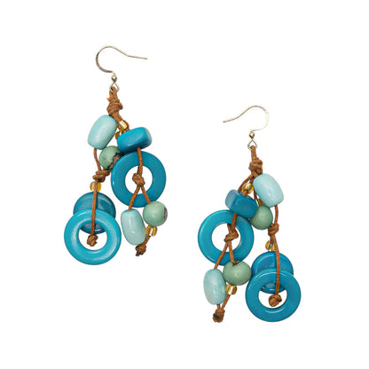 Siren Tagua &amp; Acai Earrings